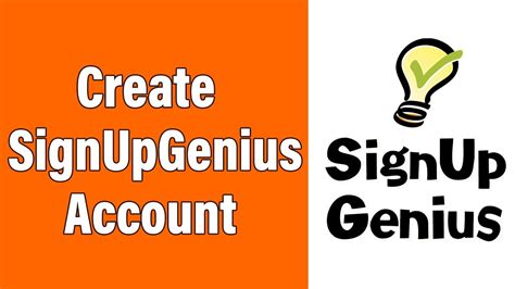 sign up genius account
